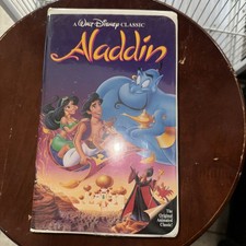 Alladin 1993 Walt Disney Classic Movie VHS Black Diamond Edition