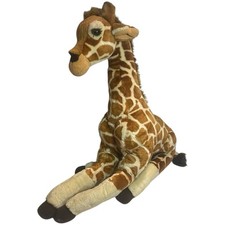FAO Schwarz 16 Sitting Giraffe Plush Stuffed Animal Toy Realistic