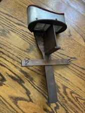 Wood  Metal Antique Stereoscope Viewer with Glass Lens