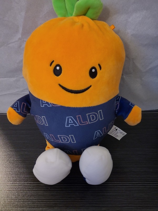 ALDI Produce Crew "Kevin" Carrot Plush