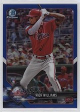 2018 Bowman Chrome Blue Refractor /150 Nick Williams #35 4d3