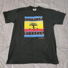 Vintage 90s Columbia Legends Aztec Black T-Shirt Made in USA Lee Mens Large