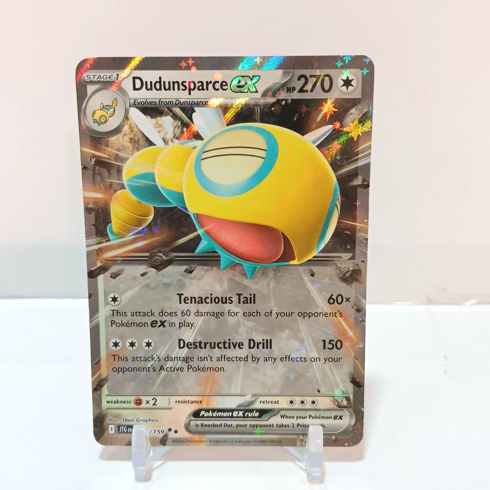 Pokémon Dudunsparce Ex 121/159 NM- Journey Together
