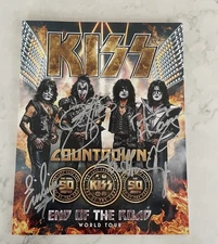 KISS End of the Road  Tour Book Program  Autographed Paul Gene Tommy Eric HTF