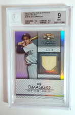 Joe Dimaggio 2012 TOPPS TRIPLE THREADS Unity Relic 03/36 GRADED Beckett 9 MINT