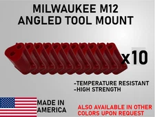 Angle-mount Milwaukee M12 12v  Tool Holder [10 Pack]