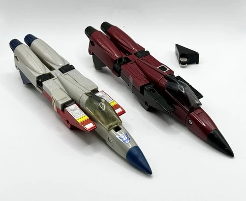 Vintage G1 1985 Transformers Thrust Starscream Decepticon Jet Parts Only Damaged