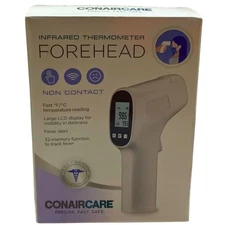 ConairCare Infrared Forehead Thermometer Non-Contact LCD Memory New