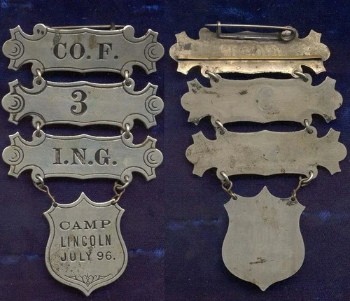 Ladder Badge (medal), 1896, Co.F, 3rd Regiment, Illinois National Guard