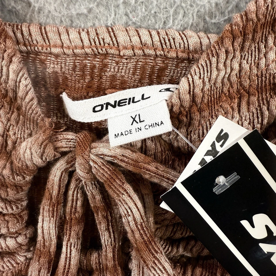 Camiseta sin mangas ONeill Mujer XL Playa Verano Coqueta Costera Y2K Babydoll Boho Foto 3 de 4