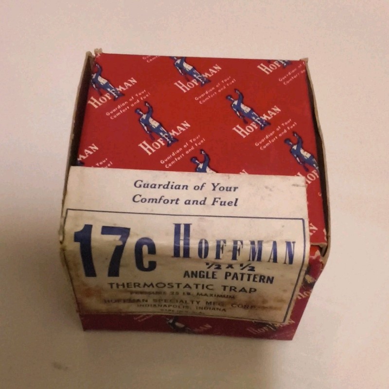 Hoffman No. 17C Thermostatic Trap, Angle Pattern, Model 17C MPN 17C
