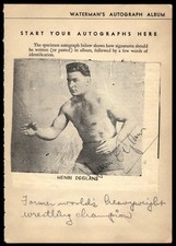 Henri Deglane Jim McMillen Kruskamp Signed 5x7