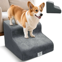 Hundetreppe 2 Stufen Rutschfest Bezug Waschbar 30 Cm Hoch FüR Kleine Hunde