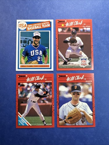 Will Clark Lot ~ INCLUDES 1984 USA Olympic ROOKIE! ~ Beautiful Cards!