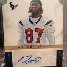 2012 Panini Prominence Dwight Jones Rookie Die-Cut Auto /499 Texans #176