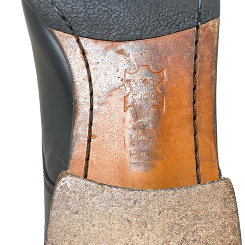Auth Cento Felina - Black Leather Men's Shoes - 第 6/10 張圖片