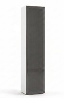 2X Vitrinenschrank Weiß Moderner Stil Minimalistisch HäNgeschrank Regal