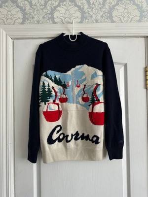 MC2 Saint Barth Courmayeur Sweater Ski Cable Car Knit Winter Graphic