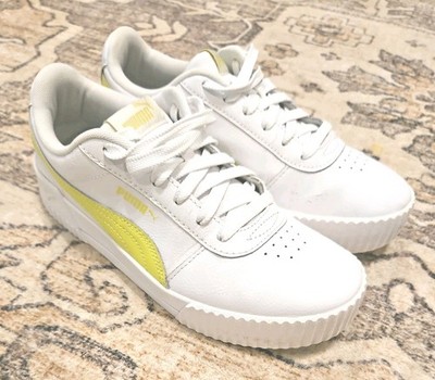 Puma Shoes Womens Carina 381326-01 White Casual Sneakers Size 8 Soft Foam