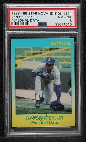 1989 Star Nova Ken Griffey Jr #124 PSA 8 HOF kf7