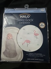 HALO SleepSack Swaddle Birth To 3 Months 100 Cotton Animal Print 1 Piece