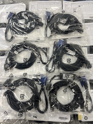 Lot (24)DELL POD SIP USB VGA KVM 0HG526 0UF366 0CU630 0K5GRD 09CKJ5 Switch Cable
