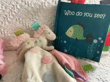 Mary Meyer Taggies Plush Horse Lovey Security Blanket Pastel Who Do You See