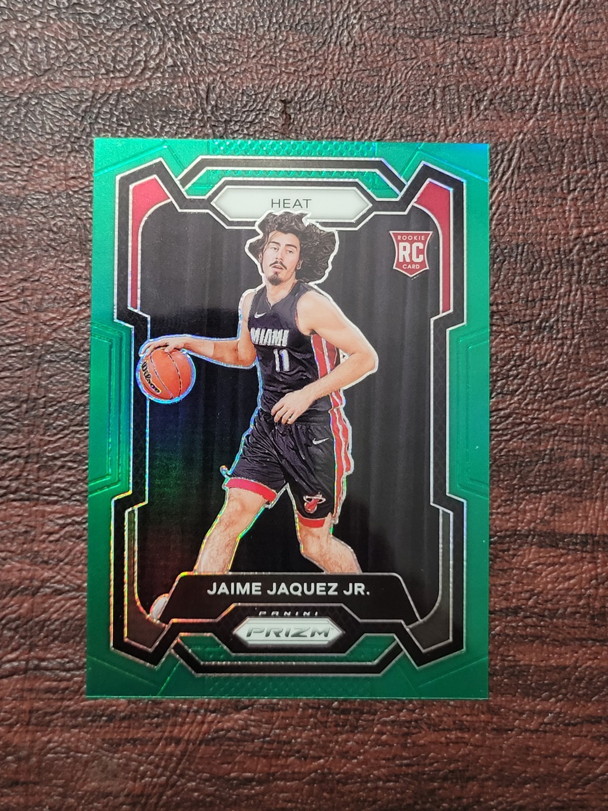 2023-24 Panini Prizm Prizms Green #137 Jaime Jaquez Jr.