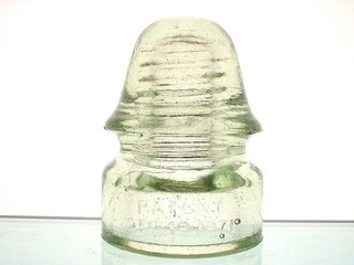 STRONG LEMON PATENT DEC 19 1871 Glass Telegraph Signal Insulator