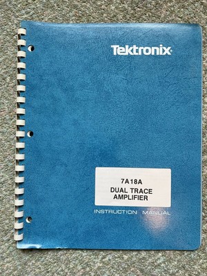Tektronix 7A18A Dual Trace Verstärker Bedienungsanleitung