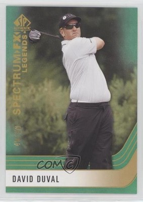 2021 SP Authentic Spectrum FX Legends Achievement Green 40/50 David Duval m0p