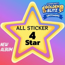 Monopoly-Stickers Go 4⭐ 🔥POSH PETS Golden Blitz ⚡CHEAPEST⚡