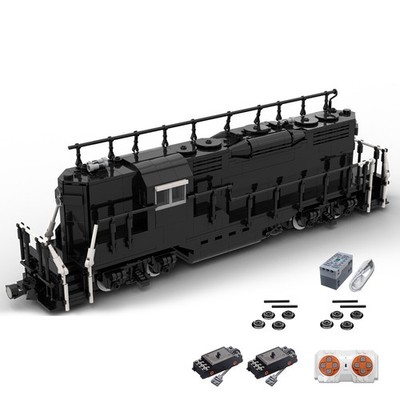 Modubrix Mocs Bricks Sets Pennsylvania GP9 Train with PF 1347 Pieces Toys Kits