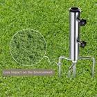 LAGarden Beach Umbrella Sand Anchor with 4 Spike Steel Stand Ground Grass — photo 8