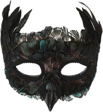 Feather Animal Mask Masquerade Bird Costume