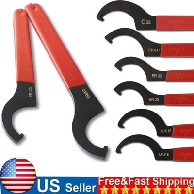 6 Pack Coilover Spanner Wrench Set Coilover Wrench C-Shape Spanner Wrench Shock