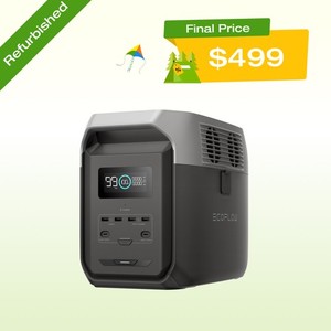 EcoFlow DELTA 3 1500 1536Wh Portable Power Station LFP Battery Refurbished