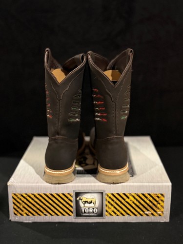 Toro Work Boots – Brown – Size 11 US / 30 MX CLAW Mexican Flag - Picture 3 of 4