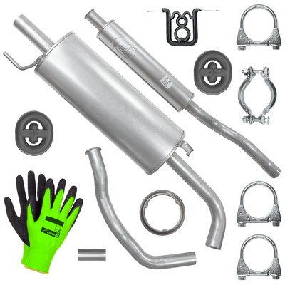 Schalldämpferset Auspuff für Audi 80 B4 Stufenheck, Kombi 1.6, 2.0 (1991-1995)