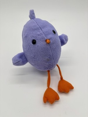 Walmart Chubby Purple Chick Plush with Dangly Orange Legs 7  Stuffed Animal