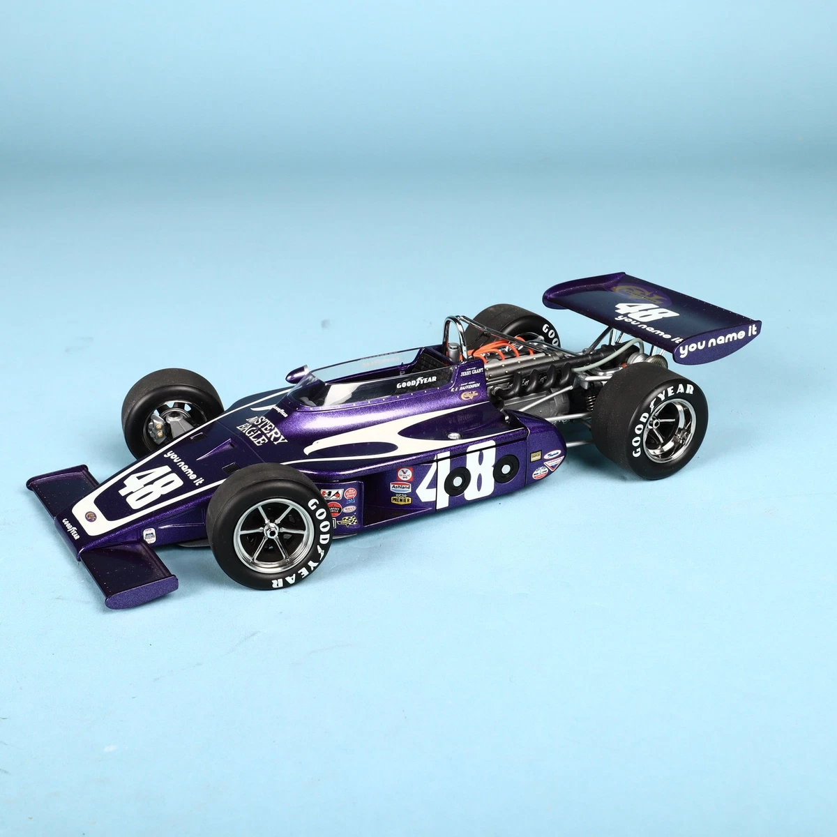 CAROUSEL1 AAR イーグル 1973 インディ500 優勝車 1/18 Die-cast: Replicarz 1973 STP Indy 500 Eagles – Savage On Wheels