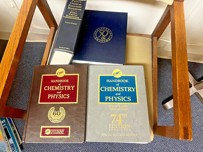 Lot 4 Vintage Chemical Engineering Books Perry's Handbook CRC Chemistry Physics