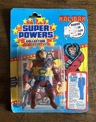Kenner Super Powers KALIBAK figure 1985 complete 23 back open bubble