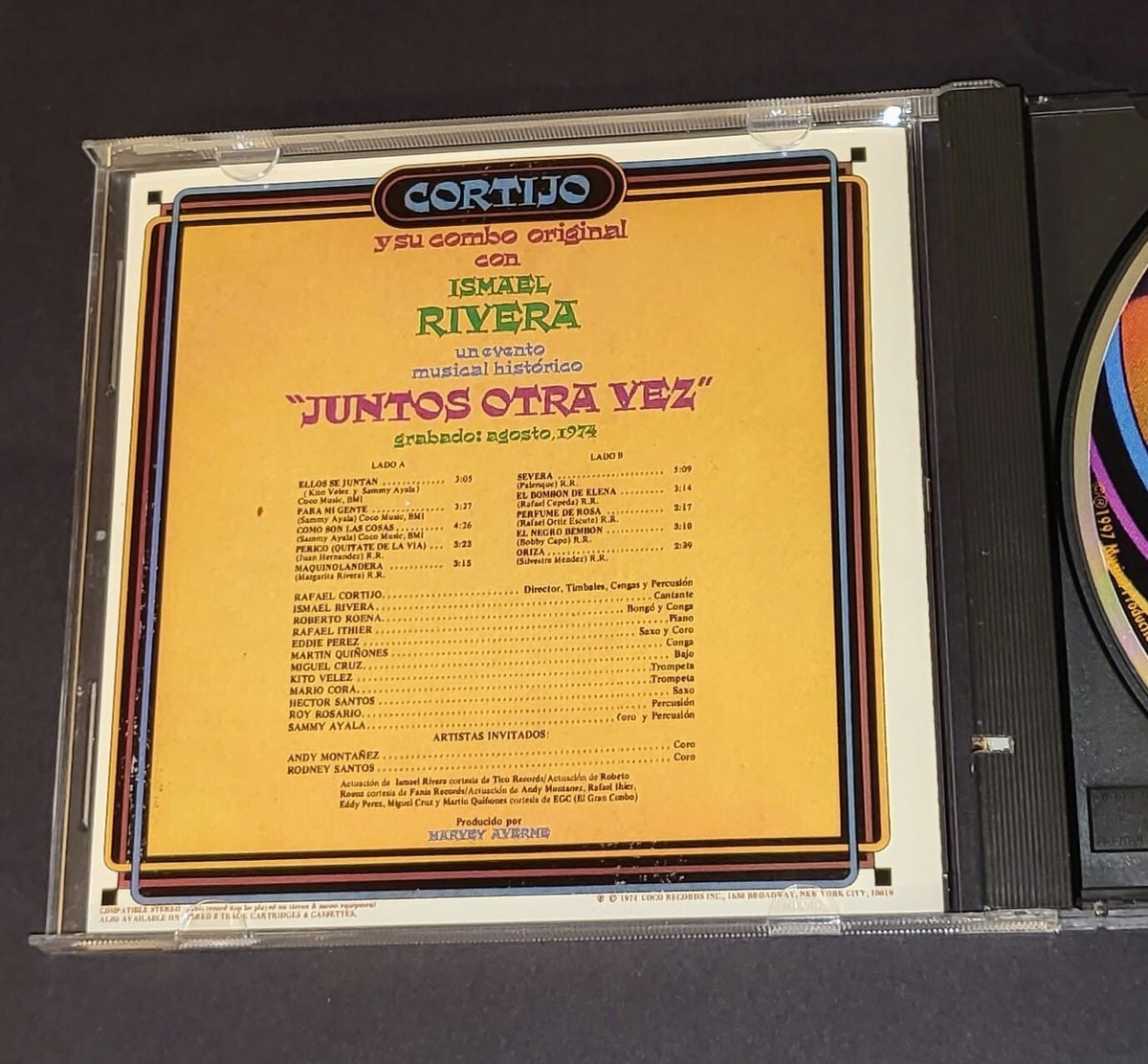 ワールドミュージック CD Cortijo Y Su Combo Con Ismael Rivera Bueno, Y Que...? PCD2231 P-Vine Records /00110 CORTIJO Y SU COMBO CON ISMAEL RIVERA “Cortijo En New York” CD