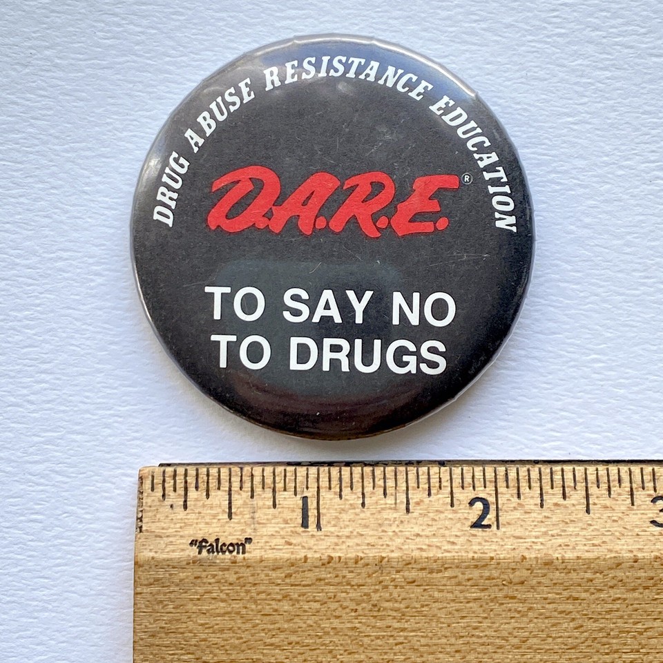 c1990 DARE Drug Abuse Resistance Education To Say No To Drugs Pin