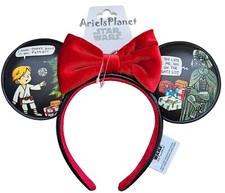 Disney Parks Star Wars Comic Luke Vader Holiday Minnie Ear Headband Adult