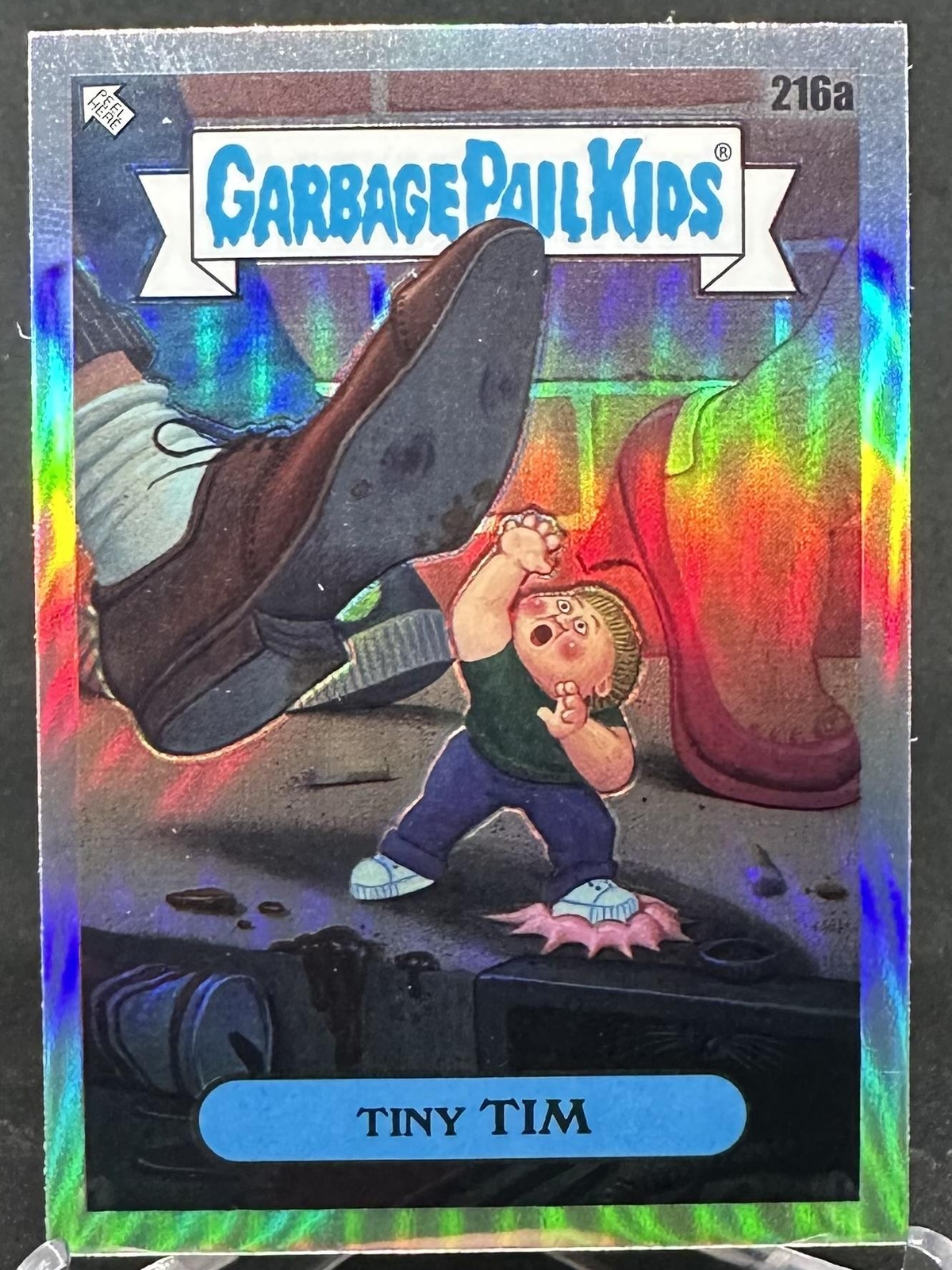 Tiny Tim 2023 Topps Chrome Garbage Pail Kids Original Series 6 Refractor #216a