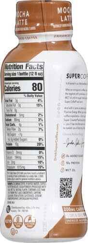 Kitu Super Coffee With Mct Oil Mocha Latte 12 oz - Picture 2 of 3