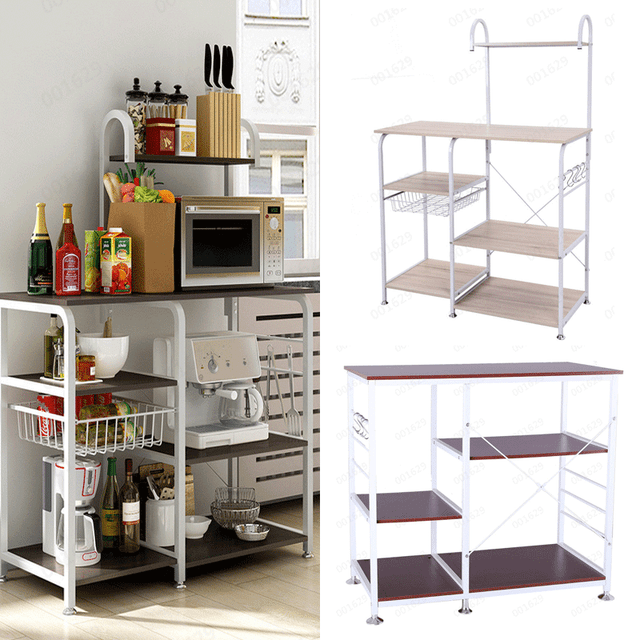 3 Tier Microwave Oven Rack Kitchen Counter Cabinet Storage Unit