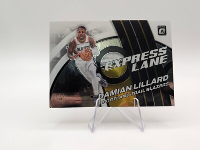 Damian Lillard 2021-22 Panini Optic Express Lane Insert #2 Trail Blazers